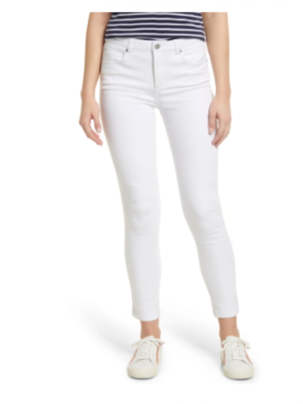 Caslon High Waist Skinny Jeans - White - Size 8